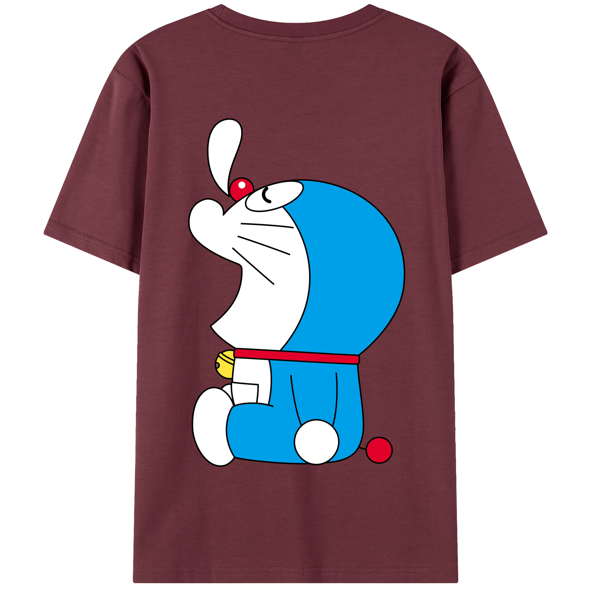 （画像用） ドラえもん Doraemon 綿100％半袖Tシャツ（背面プリント）